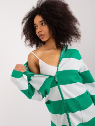 Sweter PM-SW-B426.38X biało-zielony S/M