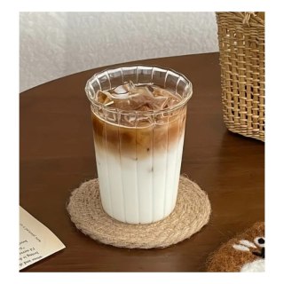 Szklanka ryflowana 420 ml – elegancka filiżanka do kawy i drinków SZK54