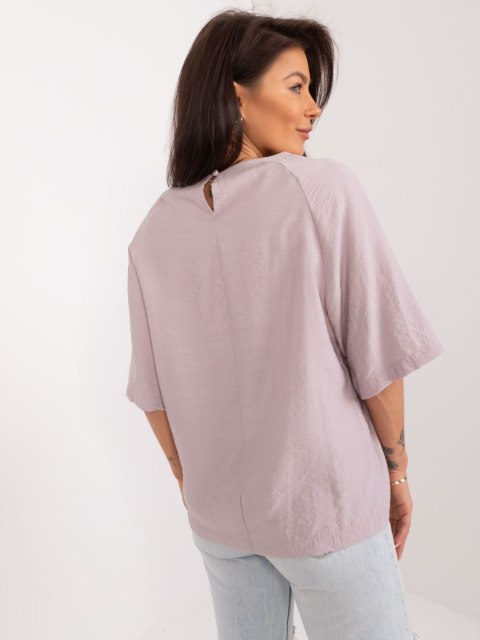 Bluzka D60074M11157A ciemny bezowy XL