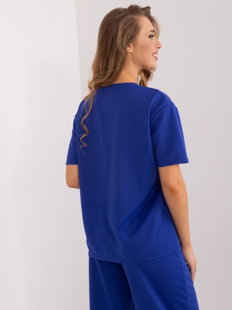 Bluzka LK-BZ-509585.09 kobaltowy S/M Bluzka LK-BZ-509585.09 kobaltowy S/M