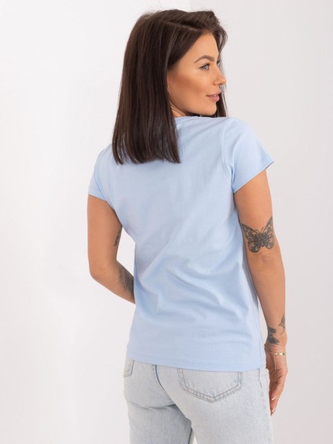 Bluzka RV-BZ-9619.27X jasny niebieski L/XL