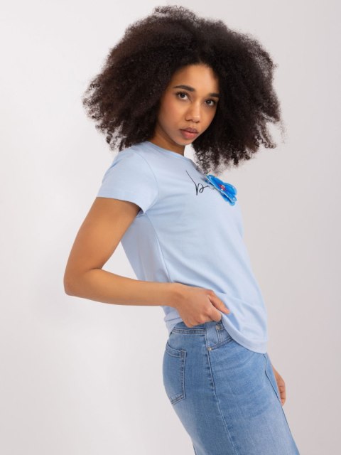 Bluzka RV-BZ-9647.16X jasny niebieski L/XL