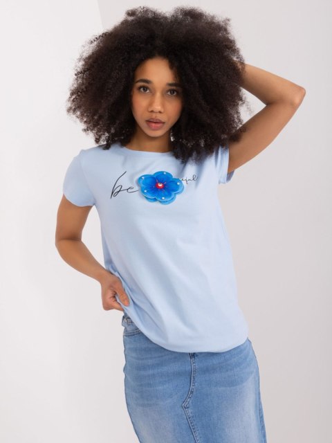 Bluzka RV-BZ-9647.16X jasny niebieski L/XL