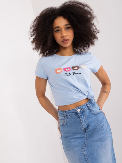 Bluzka RV-BZ-9625.56 jasny niebieski L/XL