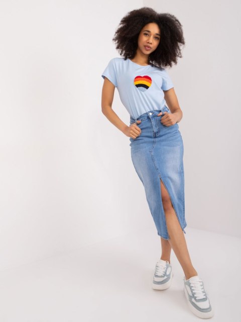 Bluzka RV-BZ-9633.05X jasny niebieski L/XL