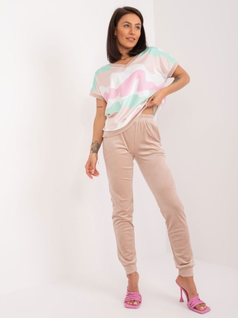 Komplet WN-KMPL-8280.73 biało-beżowy XL