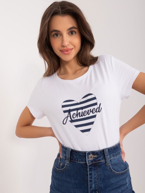 T-shirt RV-TS-9667.19 biało-granatowy L/XL