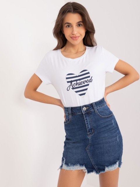 T-shirt RV-TS-9667.19 biało-granatowy L/XL
