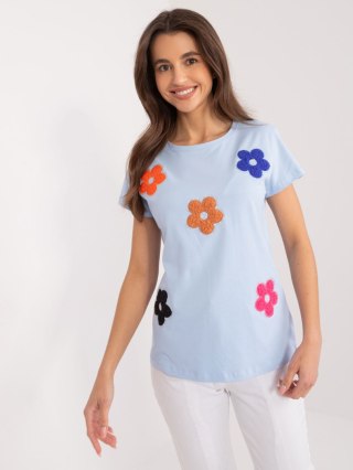 Bluzka RV-BZ-9622.16X jasny niebieski L/XL