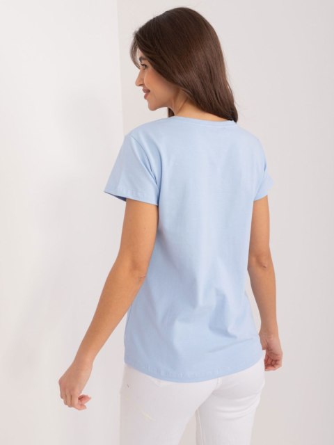 Bluzka RV-BZ-9622.16X jasny niebieski L/XL