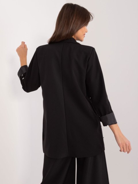 Marynarka damska czarna elegancka z cyrkoniami Marynarka damska czarna elegancka z cyrkoniami