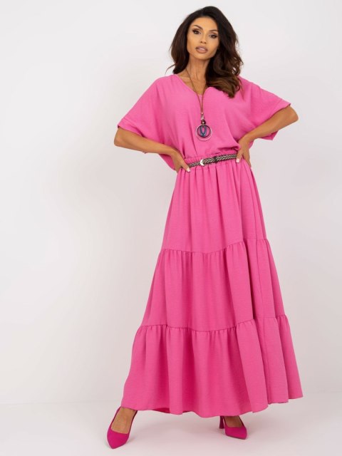 Spódnica maxi z falbaną letnia ciemnoróżowa Italy Moda Spódnica maxi z falbaną letnia ciemnoróżowa Italy Moda