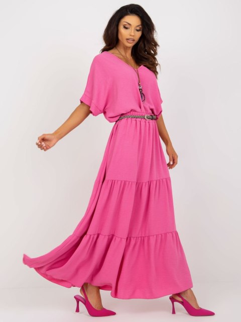 Spódnica maxi z falbaną letnia ciemnoróżowa Italy Moda Spódnica maxi z falbaną letnia ciemnoróżowa Italy Moda