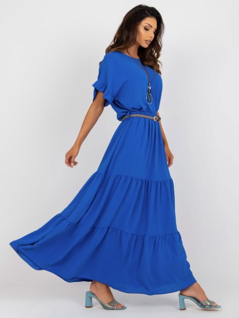 Spódnica maxi z falbaną letnia kobaltowa Italy Moda Spódnica maxi z falbaną letnia kobaltowa Italy Moda