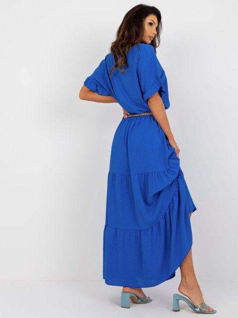 Spódnica maxi z falbaną letnia kobaltowa Italy Moda Spódnica maxi z falbaną letnia kobaltowa Italy Moda