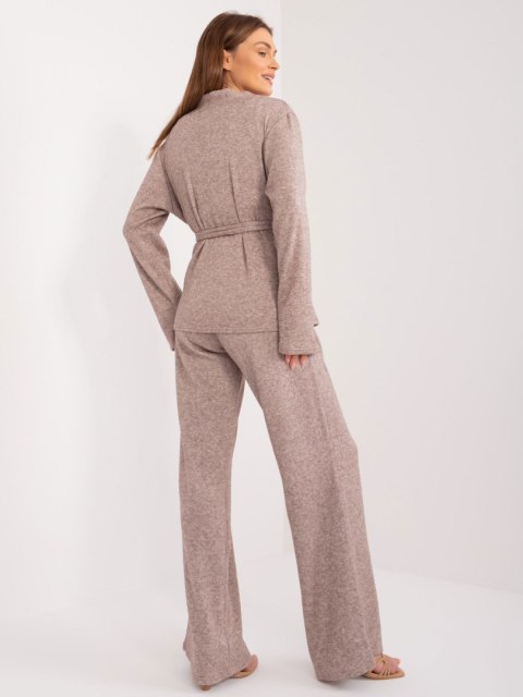 Komplet LK-KMPL-509546.02 ciemny bezowy S/M