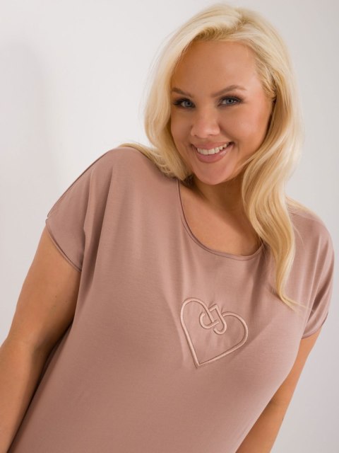 Bluzka FA-BZ-9173.29X ciemny bezowy Bluzka FA-BZ-9173.29X ciemny bezowy