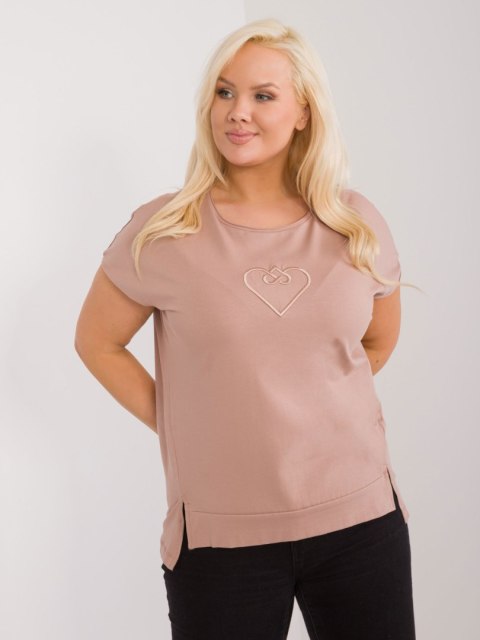 Bluzka FA-BZ-9173.29X ciemny bezowy Bluzka FA-BZ-9173.29X ciemny bezowy