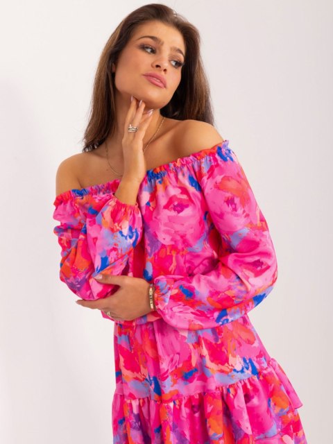 Sukienka WN-SK-8282.32 ciemny różowy S/M Sukienka WN-SK-8282.32 ciemny różowy S/M