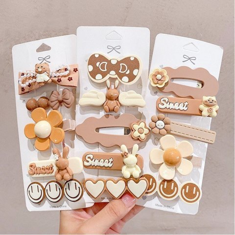 Zestaw 5 sztuk spinek 5w1 wsuwek do włosów sweet KRÓLICZKI SP279 Zestaw 5 sztuk spinek 5w1 wsuwek do włosów sweet KRÓLICZKI SP279