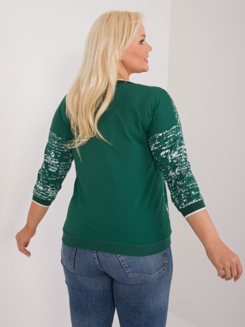 Bluzka RV-BZ-9442.27 ciemny zielony Bluzka RV-BZ-9442.27 ciemny zielony