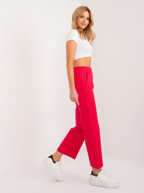 Spodnie dresowe RV-DR-9676.89 czerwony L/XL