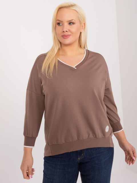 Bluzka RV-BZ-9343.33 brązowy Bluzka RV-BZ-9343.33 brązowy