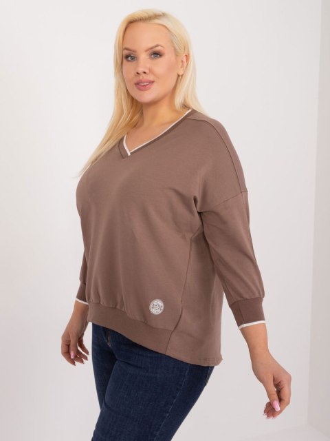 Bluzka RV-BZ-9343.33 brązowy Bluzka RV-BZ-9343.33 brązowy