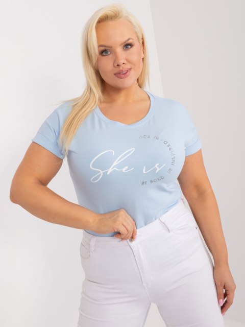 T-shirt RV-TS-9476.25 jasny niebieski T-shirt RV-TS-9476.25 jasny niebieski