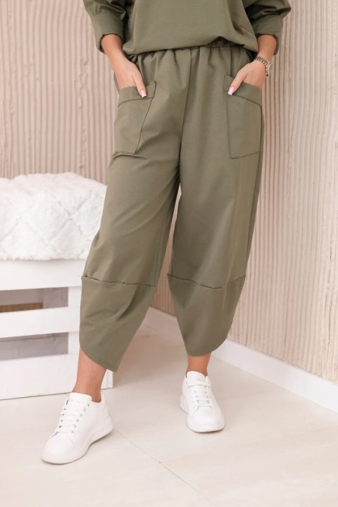 Komplet new punto bluzka + spodnie ciemne khaki Komplet new punto bluzka + spodnie ciemne khaki