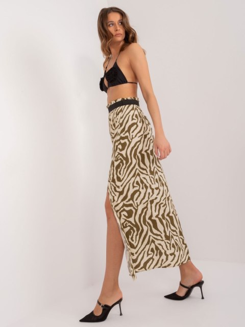 Spódnica D73771M50223A khaki M Spódnica D73771M50223A khaki M