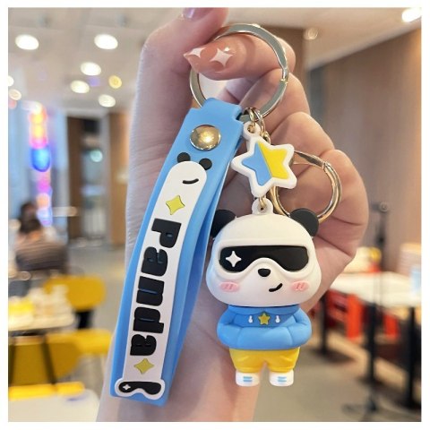 Brelok do kluczy PanDa w bluzie Błękit BRL225 Brelok do kluczy PanDa w bluzie Błękit BRL225