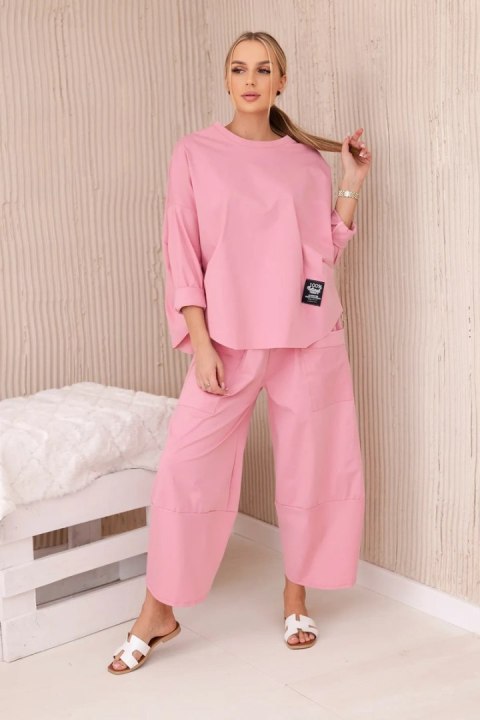 Komplet new punto bluza + spodnie ciemny pudrowy róż Komplet new punto bluza + spodnie ciemny pudrowy róż