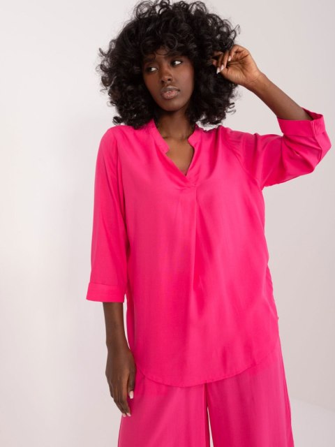 Bluzka D73761M11174A fuksjowy XL Bluzka D73761M11174A fuksjowy XL