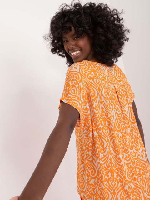 Bluzka D73771M11171A pomarańczowy S