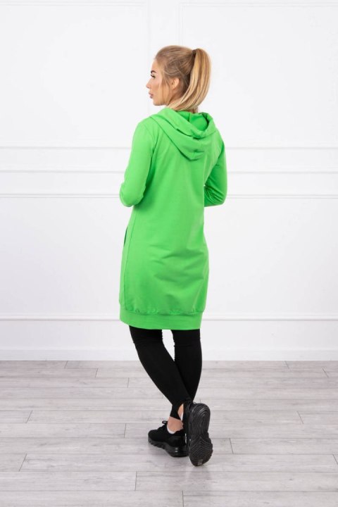 Casualowa jasnozielona bluza z kapturem i kieszeniami – styl miejski