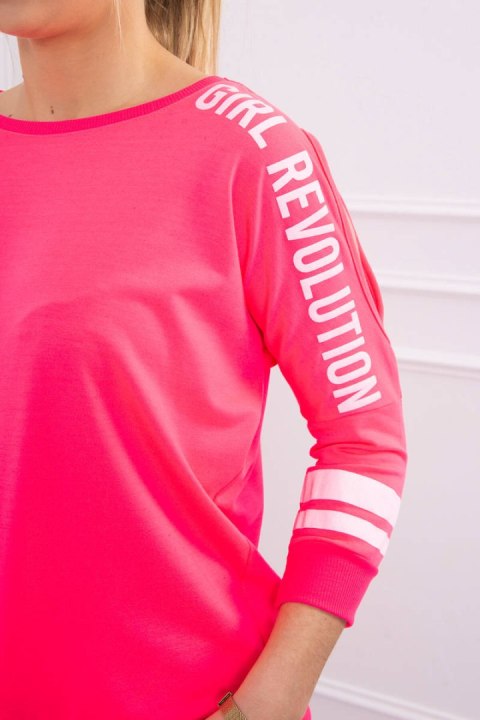 Komplet Girl Revolution różowy neon