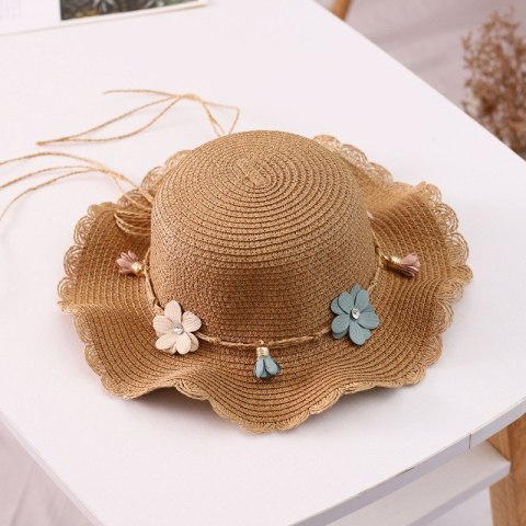 ZESTAW torebka i kapelusz 52cm dla dziewczynki słomiane BOHO KWIATY CZ38 ZESTAW torebka i kapelusz 52cm dla dziewczynki słomiane BOHO KWIATY CZ38
