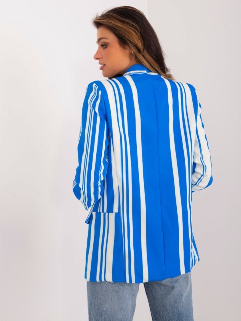 Marynarka w paski niebieska żakiet elegancki S Marynarka w paski niebieska żakiet elegancki S