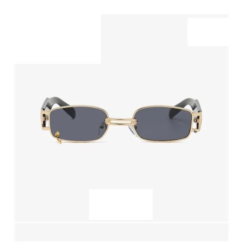 Okulary przeciwsłoneczne ELEGANT RECTANGLE BLACK OK377