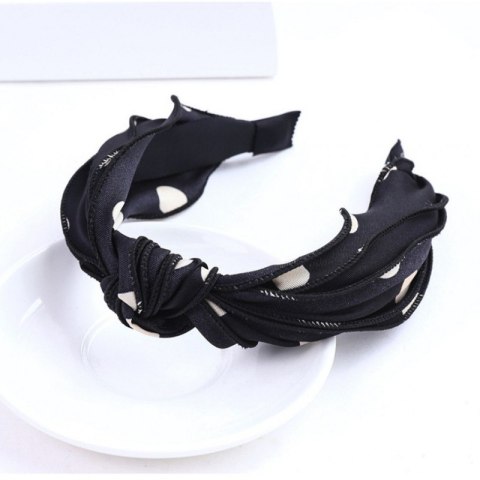 Opaska turban z materiału w groszki O367WZ3 Opaska turban z materiału w groszki O367WZ3