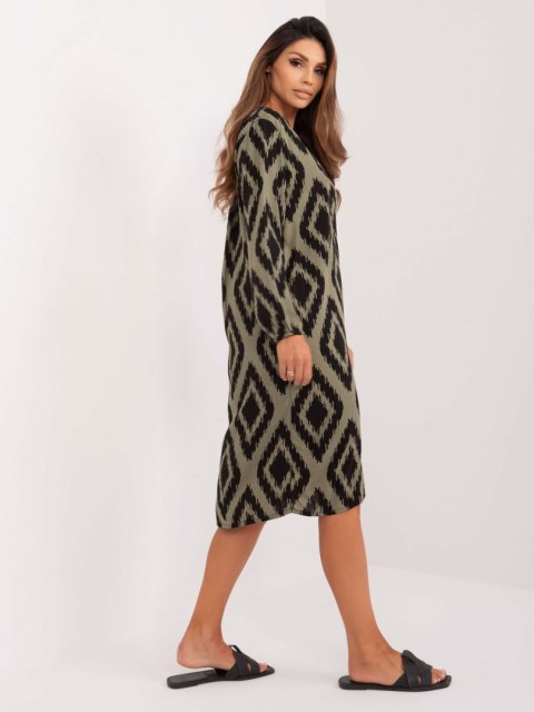 Sukienka D73771M30427B khaki S Sukienka D73771M30427B khaki S