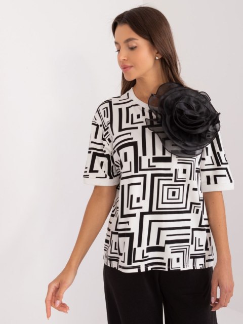 Bluzka LK-BZ-509697.27 ecru Bluzka LK-BZ-509697.27 ecru