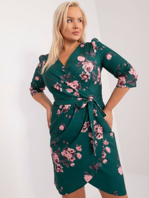 Sukienka LK-SK-508564-1.42P ciemny zielony 48 Sukienka LK-SK-508564-1.42P ciemny zielony 48