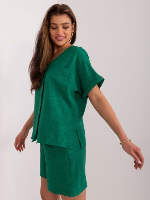Komplet letni damki szorty i bluzka oversize szary Komplet letni damki szorty i bluzka oversize szary