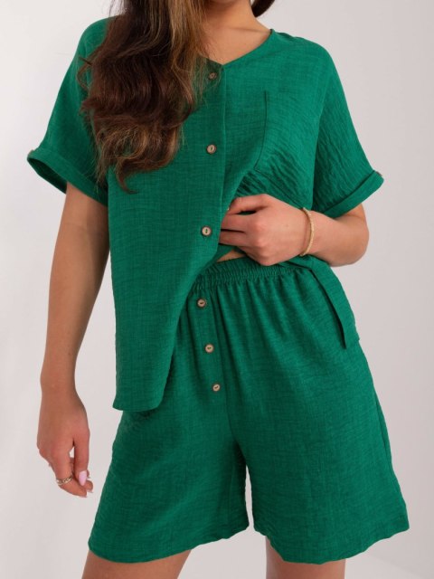 Komplet letni damki szorty i bluzka oversize szary Komplet letni damki szorty i bluzka oversize szary