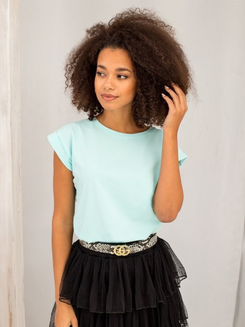 T-shirt RV-TS-4833.70P mietowy L