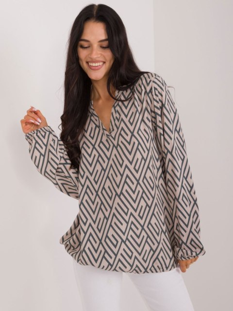 Bluzka D73771M11186B beżowy XL