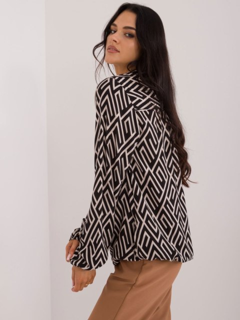 Bluzka D73771M11186B czarno-beżowy XXL Bluzka D73771M11186B czarno-beżowy XXL