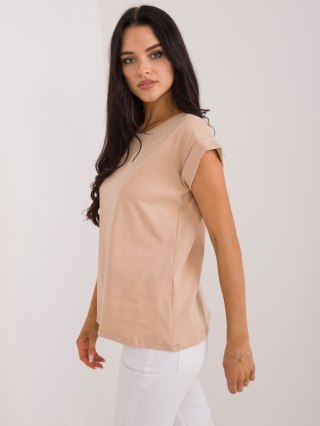 T-shirt RV-TS-4833.41X camelowy S